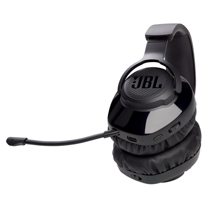 JBL Quantum 350 Wireless - Black - Wireless PC gaming headset with detachable boom mic - Detailshot 2 image number null